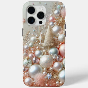 Modern elegant cute golden pearls Valentine’s Day iPhone 15 Pro Max Case