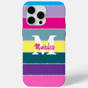 Modern elegant cute simple shiny  iPhone 15 pro max case