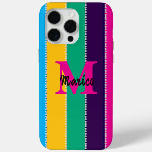 Modern elegant cute simple shiny iPhone 15 pro max case