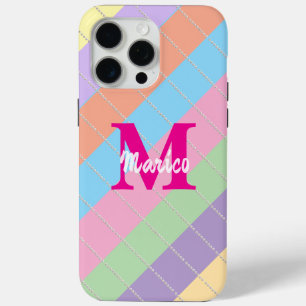 Modern elegant cute simple shiny iPhone 15 pro max case