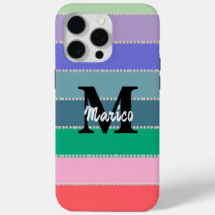 Modern elegant cute simple shiny iPhone 15 pro max case