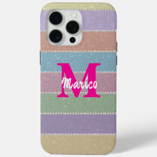 Modern elegant cute simple shiny  iPhone 15 pro max case
