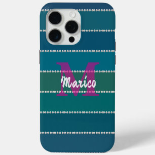 Modern elegant cute simple shiny  iPhone 15 pro max case
