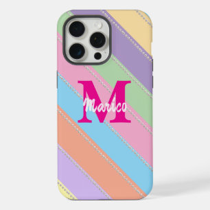Modern elegant cute simple shiny iPhone 15 pro max case