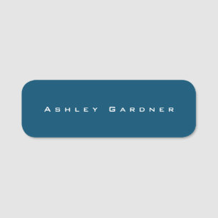Modern Elegant Cute Unique Stylish Ocean Blue Name Tag