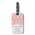 Modern Elegant Damask Coral Paisley Personalised