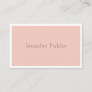 Modern Elegant Design Fashionable Trendy Plain Business Card