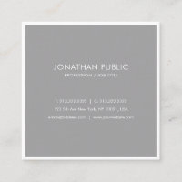 Modern Elegant Design Grey White Plain Trendy
