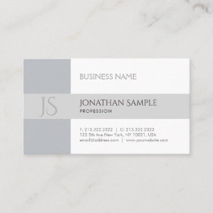 Modern Elegant Design Minimalist Chic Plain Trendy Business Card
