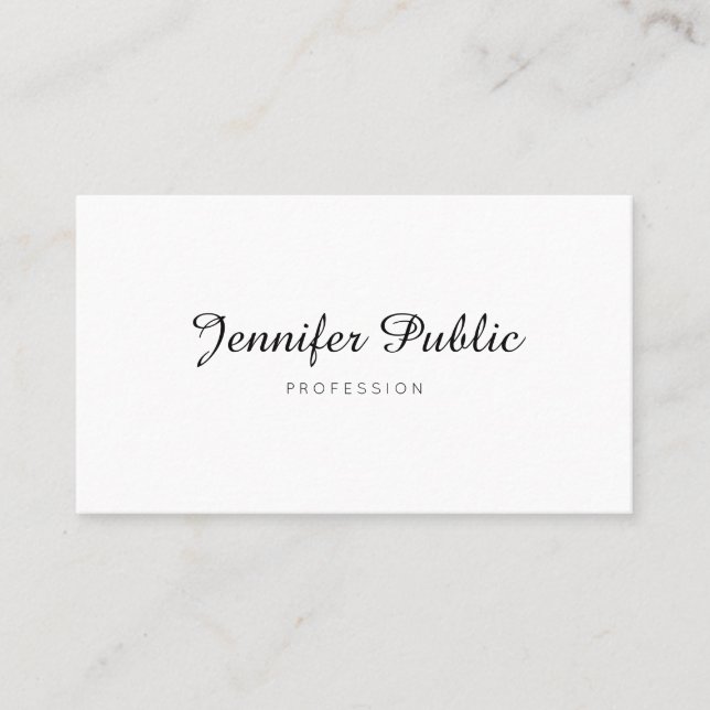 Modern Elegant Design Minimalistic Professional Business Card (Front)