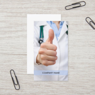 Modern Elegant Doctor Photo Healthcare Business Card