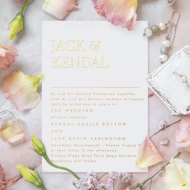 Modern Elegant | Editable Names Wedding Gold (Creator Uploaded)