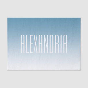 Modern Elegant Editable Text & Ombre Colour Tissue Paper