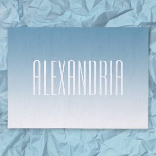 Modern Elegant Editable Text & Ombre Colour Tissue Paper