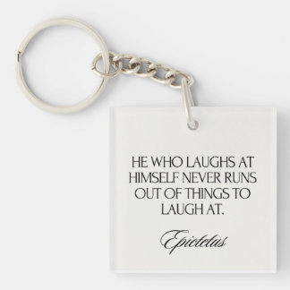 Modern Elegant Epictetus Stoic Chic Key Ring