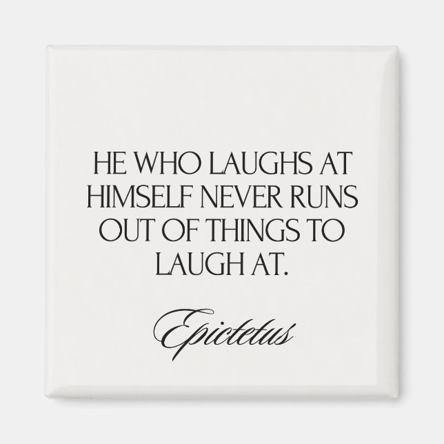 Modern Elegant Epictetus Stoic Chic Magnet (Front)