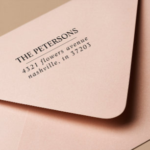 Modern Elegant family name serif wedding Self-inking Stamp