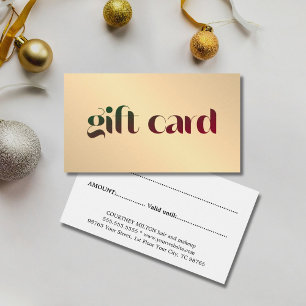 Modern Elegant Faux Gold Bold Salon