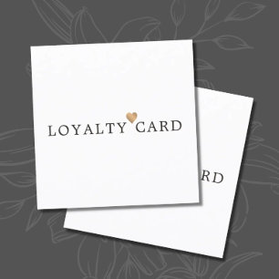 Modern Elegant Faux Gold Heart Beauty Loyalty