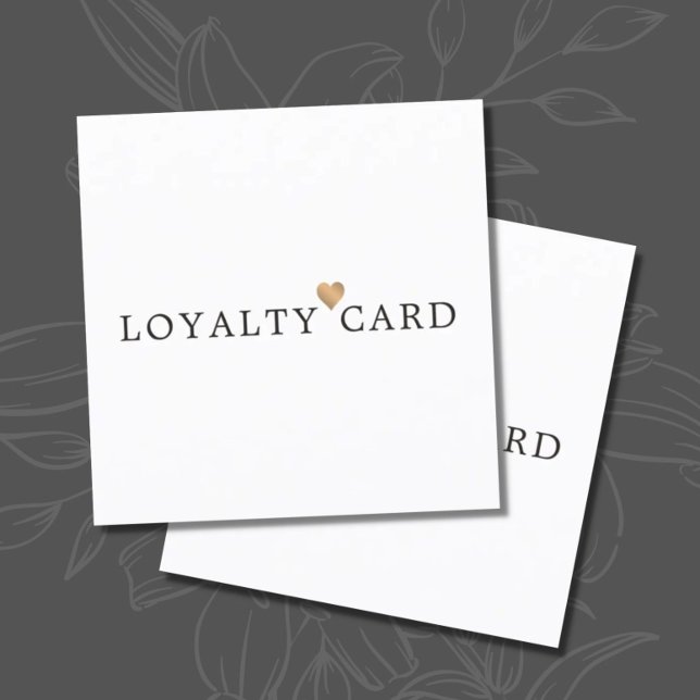 Modern Elegant Faux Gold Heart Beauty Loyalty (Creator Uploaded)