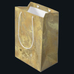 Modern Elegant Faux Gold Watercolor Marble Pattern Medium Gift Bag<br><div class="desc">This simple and modern design is composed of sans serif and serif typography.</div>