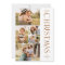 Modern Elegant Five Photo Collage Christmas 