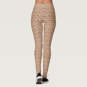 Modern Elegant Floral Pattern Leggings