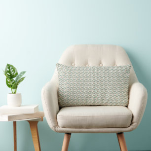 Modern Elegant Floral Pattern Lumbar Cushion