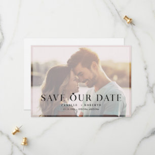 Modern & Elegant Full Photo Save The Date