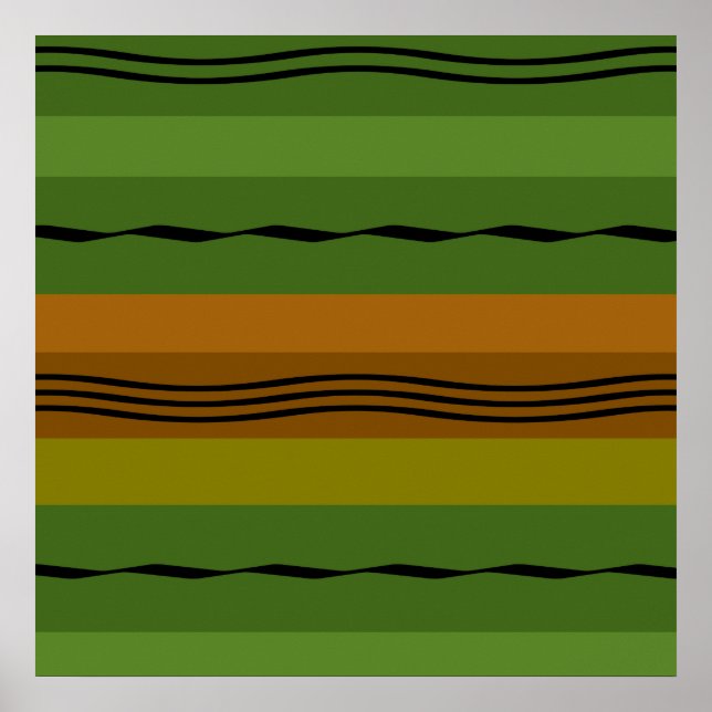 Modern elegant geometric pattern poster (Front)