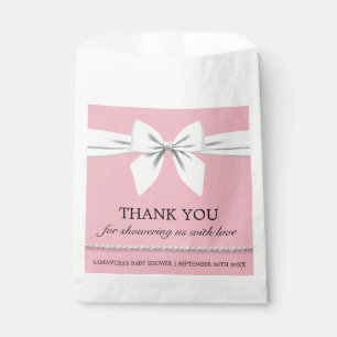 Modern Elegant Girly Pink Glam Tiffany Theme Favour Bag