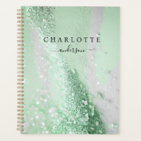 Modern, elegant, glitter, green-silver