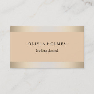 Modern Elegant Gold Foil Metal Professional Business Card