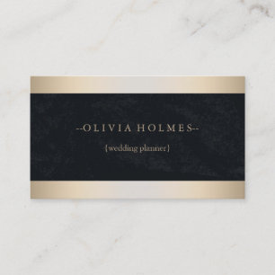 Modern Elegant Gold Foil Metal Professional Business Card