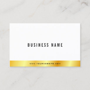 Modern Elegant Gold Look Personalised Simple Business Card