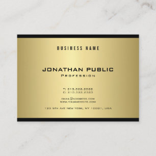 Modern Elegant Gold Look Trendy Glamourous Luxe Business Card
