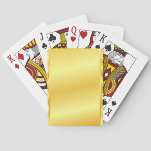 Modern Elegant Gold Metallic Look Trendy Template Playing Cards