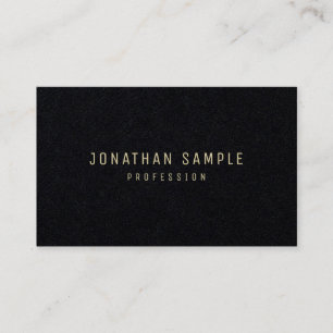 Modern Elegant Gold Text Simple Template Luxurious Business Card