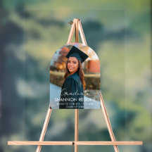 Modern Elegant Graduate Photo Signature Acrylic