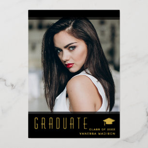Modern Elegant Graduate Stylish Photo