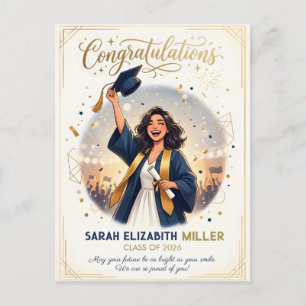 Modern Elegant Graduation Card Template 2026