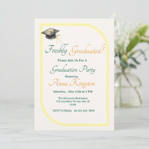 Modern Elegant Graduation Invitation