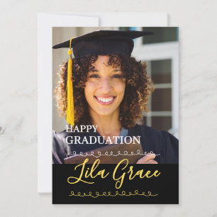 Modern Elegant Graduation Invitation