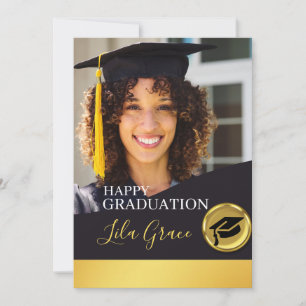 Modern Elegant Graduation Invitation