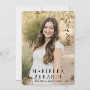Modern Elegant Graduation Invitation