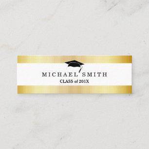 Modern Elegant Graduation Name Card