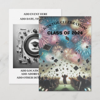 Modern Elegant Graduation Party Invitation