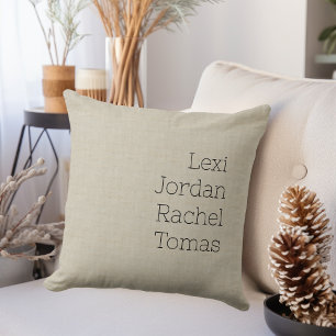 Modern Elegant Grandma Gift Photo Throw Pillow