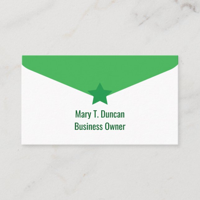 Modern Elegant Green Beige Consultant Cover Latter Business Card (Front)