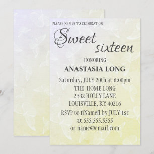 Modern, Elegant Green Buterflays Save The Date